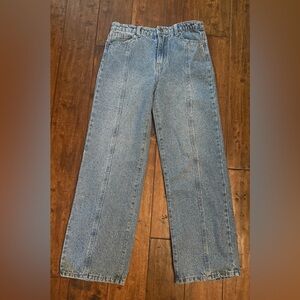 Girls forever 21 sparkle Straight-Leg Jeans - Light Blue size 13/14